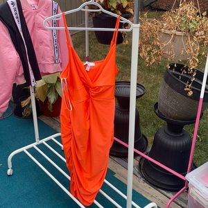 Forever 21 neon orange dress 1X
